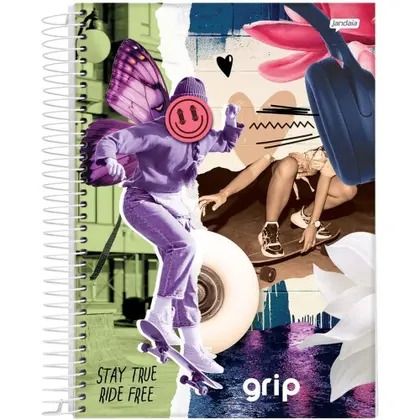 CADERNO 1X1 GRIP C.D.